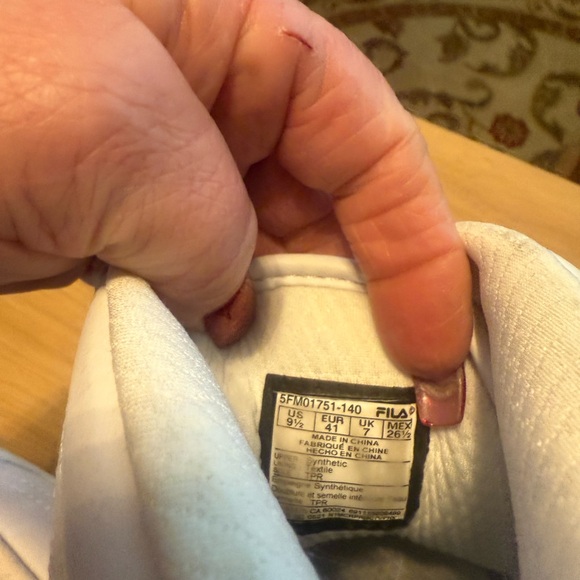 Fila High Top EUC White with Multi Color Drip - Picture 7 of 9